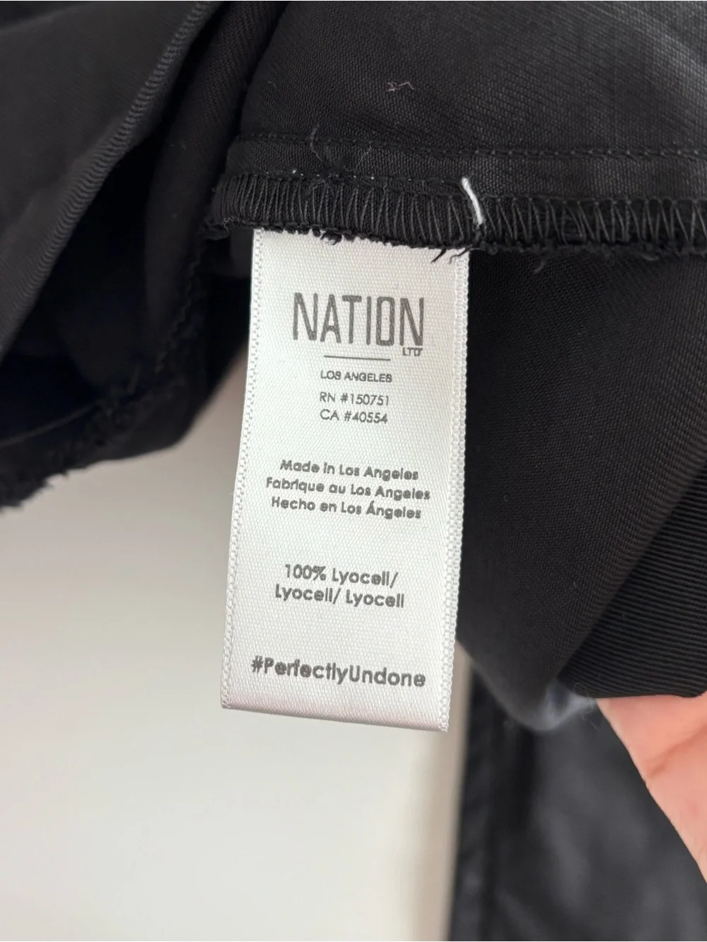 Nation LTD Jessie Blazer Black Single-Button Relaxed Blazer Sz L